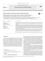 characterization of residual oils for biodiesel production 