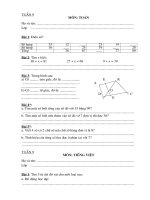 BÀI tập TUẦN TOÁN TIẾNG VIỆT lớp 2 kết nối TRI THỨC NÂNG CAO 2022   2023 TUẦN  (9) 