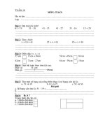 BÀI tập TUẦN TOÁN TIẾNG VIỆT lớp 2 kết nối TRI THỨC NÂNG CAO 2022   2023 TUẦN  (10) 