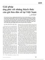 Giải pháp ứng phó với những thách thức của già hóa dân số tại việt nam 