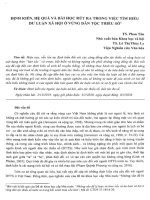 Định kiến, hệ quả và bài học rút ra trong việc tìm hiểu dư luận xã hội ở vùng dân số thiểu số 