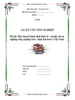 Học thuyết hình thái kinh tế   xã hội với sự nghiệp công nghiệp hoá   hiện đại hoá ở việt n 