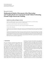 mathematical model of movement of the observation and tracking head of an unmanned aerial vehicle performing ground target search and tracking 