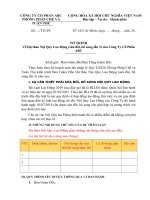 Mẫu tờ trình BGĐ về dự thảo nội quy lao động mới 