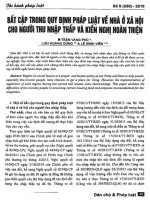 Bất cập trong quy định pháp luật về nhà ở xã hội cho người thu nhập thấp và kiến nghị hoàn thiện  