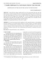 Nêu ý nghĩa thời đại của cách mạng lịch sử tháng 8 