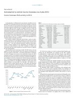 actividad de la web de gaceta sanitaria en el a o 2012 