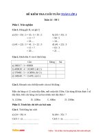 de kiem tra toan cuoi tuan lop 4 tuan 14 de 1 