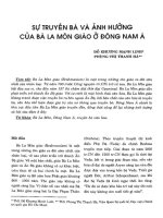 Sự truyền bá và ảnh hưởng của bà la môn giáo ở đông nam á 