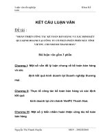 Luận văn tốt nghiệp hoàn thiện công tác kế toán bán hàng tại công ty cổ phần phân phối máy tính vietpc 