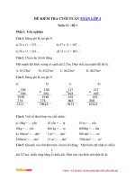 de kiem tra toan cuoi tuan lop 4 tuan 13 de 1 
