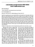 Chủ nghĩa xã hội trong tiến trình phát triển nhân loại 