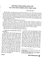 Hỗ trợ cộng đồng đối với các dân tộc thiểu số ở việt nam 