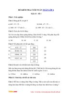 de kiem tra toan cuoi tuan lop 4 tuan 15 de 1 