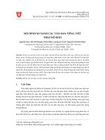 Mô hình so sánh các văn bản tiếng việt theo độ khó 