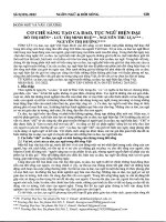 Cơ chế sáng tạo ca dao, tục ngữ hiện đại 