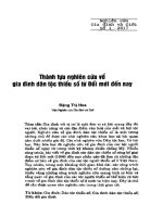 Thành tựu nghiên cứu về gai đình dân tộc thiểu số và từ đổi mới đến nay 