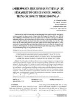 Ảnh hưởng của thực hành quản trị nhân lực đến cam kết tổ chức của người lao động trong các công ty thuộc bộ công an 