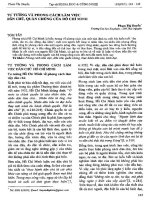 Tư tưởng và phong cách làm việc dân chủ, quần chúng của hồ chí minh 