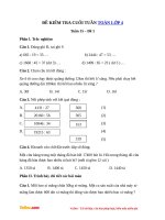 de kiem tra toan cuoi tuan lop 4 tuan 15 de 1 