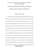 (SKKN HAY NHẤT) tổ chức trò chơi học tập để nâng cao hiệu quả giảng dạy môn tự nhiên và xă hội lớp 3 