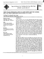 Thực trạng bình đẳng giới cộng đồng dân tộc khmer khu vực nông thôn đồng bằng sông cửu long 