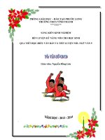 (SKKN HAY NHẤT) rèn luyện kỹ năng nói cho học sinh qua tiết đọc hiểu văn bản và tiết luyện nói  ngữ văn 9 