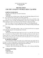 (SKKN HAY NHẤT) tài liệu môn phương pháp cho trẻ làm quen với hoạt động tạo hình 