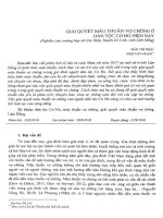 Giải quyết mâu thuẫn vợ chồng ở dân tộc cơ ho hiện nay (nghiên cứu trường hợp xã gia hiệp, huyện di linh, tỉnh lâm đồng 