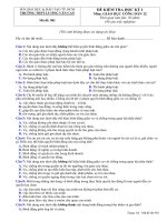 KIỂM TRA CUỐI KÌ HỌC KÌ I NK 2021 2022 Môn Giáo dục công dân 12 Trường THPT Lương Văn Can Cơ bản