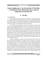 Doanh nghiệp nhỏ và vừa trên địa bàn TP đà nẵng v à những khó khăn, thách thức trong xu thế hội nhập toàn cầu hóa hiện nay 