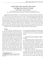 Xung đột tộc người, tôn giáo tại một số vùng ở ấn độ 