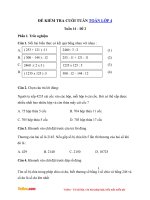 de kiem tra toan cuoi tuan lop 4 tuan 14 de 2 