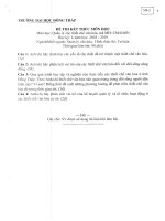Đề thi kết thúc học phần học kì 1 môn Quản lý các thiết chế văn hóa năm 2018-2019 có đáp án - Trường ĐH Đồng Tháp