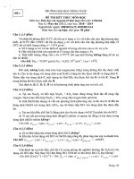 Đề thi kết thúc học phần học kì 1 môn Hóa học các nguyên tố kim loại năm 2018-2019 có đáp án - Trường ĐH Đồng Tháp