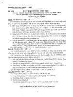 Đề thi kết thúc học phần học kì 1 môn Cơ sở lý thuyết hóa phân tích năm 2018-2019 có đáp án - Trường ĐH Đồng Tháp