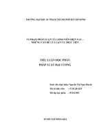 VI PHẠM PHÁP LUẬT CỦA SINH VIÊN HIỆN NAY – NHỮNG VẤN ĐỀ LÝ LUẬN VÀ THỰC TIỄN