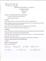 Đề cương ôn tập giữa kì 1 môn Toán lớp 7 năm 2022-2023 - Trường THCS Ngọc Lâm