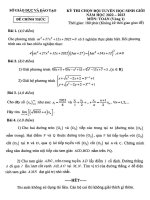 Đề thi chọn đội tuyển học sinh giỏi môn Toán năm 2022-2023 (Vòng 1) - Sở GD&ĐT Đắk Nông