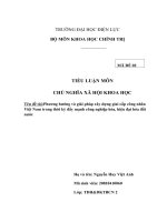 Phương hướng và giải pháp xây dựng giai cấp công nhân Việt Nam trong thời kỳ đẩy mạnh công nghiệp hóa, hiện đại hóa đất nước