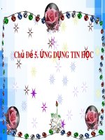 Bài giảng môn Tin học 6 bài 10: Sơ đồ tư duy