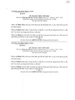 Đề thi kết thúc học phần học kì 1 môn Đánh giá đất đai năm 2018-2019 có đáp án - Trường ĐH Đồng Tháp