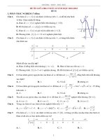 6 đề ôn tập giữa kỳ 1 môn Toán lớp 12 năm 2022-2023 - Trường THPT Thủ Đức
