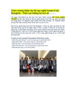 Chúc mừng đoàn dự thi tay nghề asean 8 