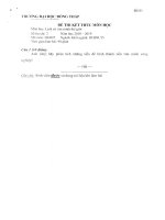 Đề thi kết thúc học phần học kì 1 môn Lịch sử văn minh thế giới năm 2018-2019 có đáp án - Trường ĐH Đồng Tháp