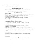 Đề thi kết thúc học phần học kì 1 môn Hóa học chất hữu cơ tạp chức năm 2018-2019 có đáp án - Trường ĐH Đồng Tháp