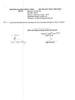 Đề thi kết thúc học phần học kì 1 môn Sử liệu học năm 2018-2019 có đáp án - Trường ĐH Đồng Tháp