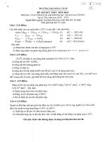 Đề thi kết thúc học phần học kì 1 môn Cơ sở lí thuyết các quá trình hóa học năm 2018-2019 có đáp án - Trường ĐH Đồng Tháp