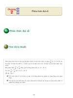 Bài giảng Đại số lớp 8 chương 2: Phân thức đại số