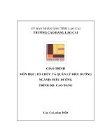 Giáo trình Tổ chức và quản lý điều dưỡng (Ngành: Điều dưỡng - Trình độ: Cao đẳng nghề) - Cao đẳng Cộng đồng Lào Cai